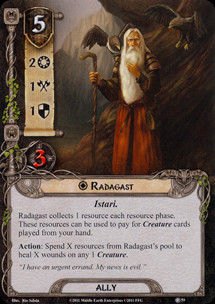 Radagast's Staff 0 P 57 LOTR Card # 5A70